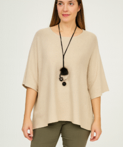 Alternative view of Pull Poncho Oversize – Made in Italy