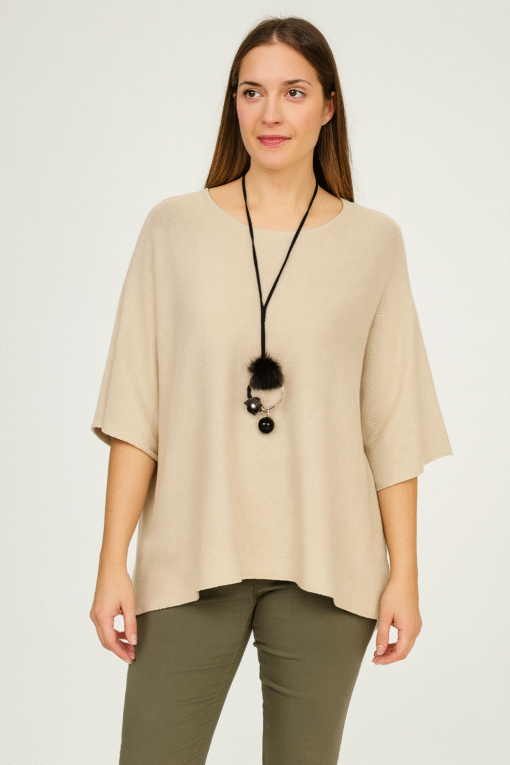 Pull Poncho Oversize – Made in Italy – Image 2