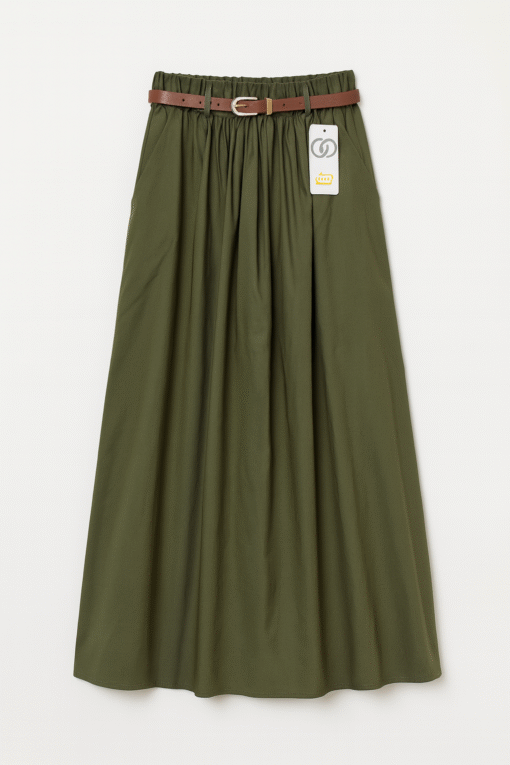 Jupe Longue avec Ceinture et Poches – Image 3