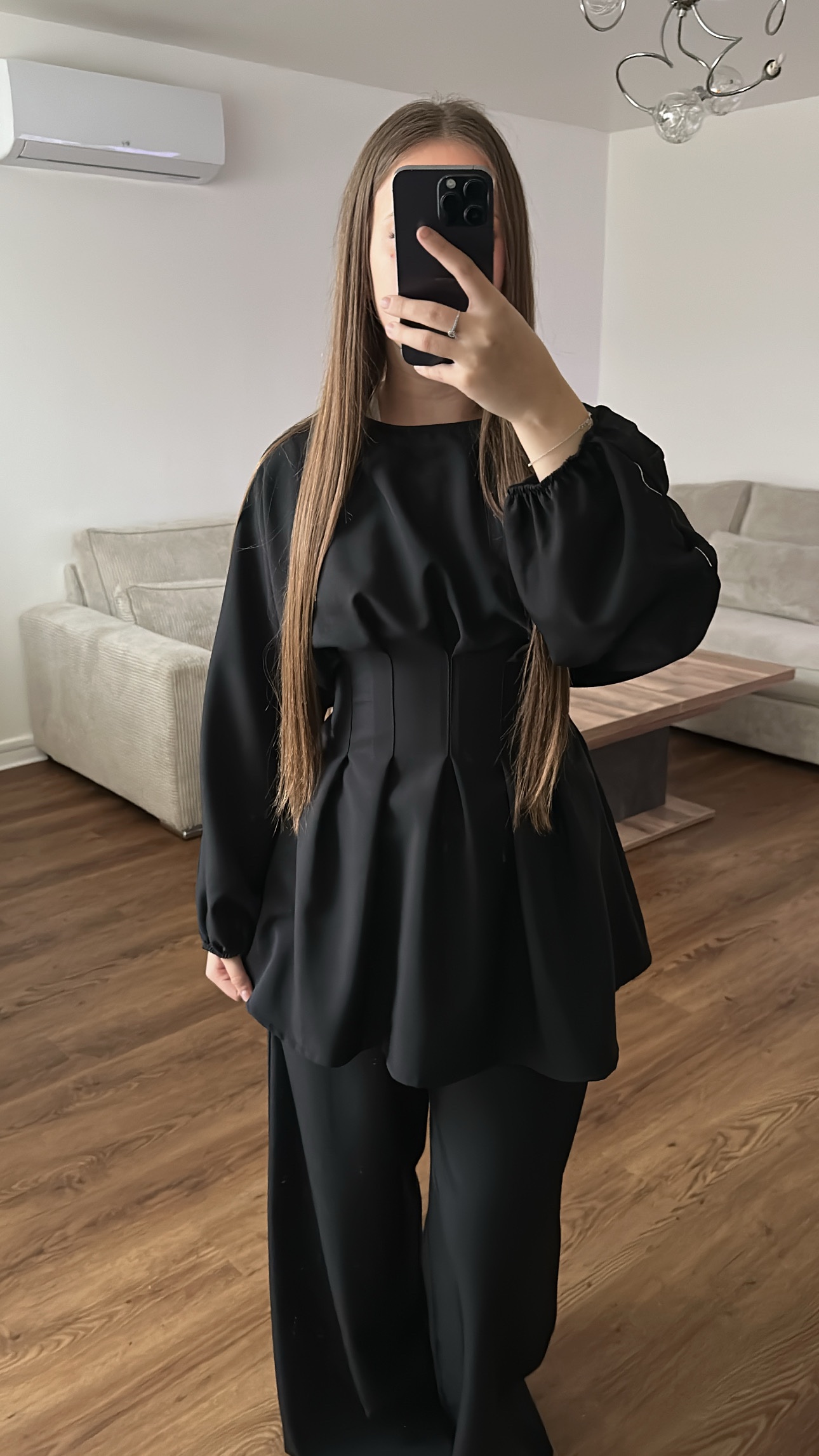 Ensemble Tunique & Pantalon Large – Beige