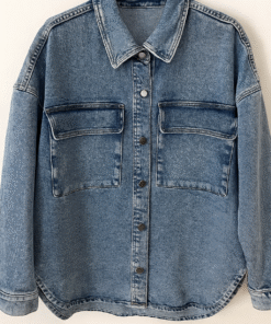 Veste Chemise Jeans Oversize Femme – Made in Italy