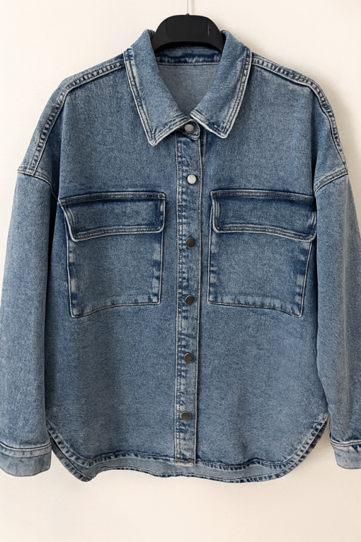 Veste Chemise Jeans Oversize Femme – Made in Italy