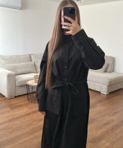 Alternative view of Robe Chemise Longue – Rosa Shock