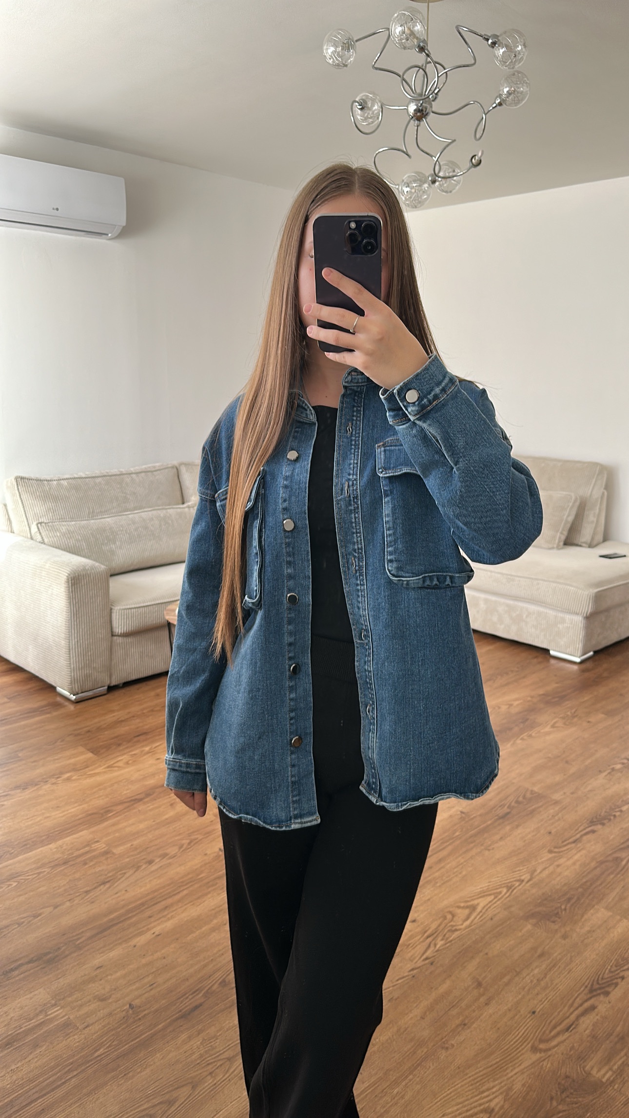 Veste Chemise Jeans Oversize Femme – Made in Italy – Image 3